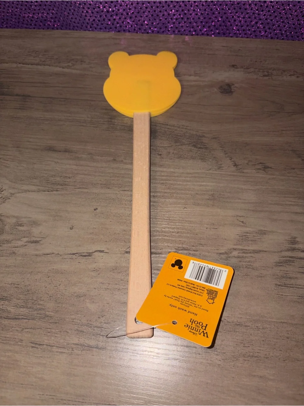 🏝️🎉 Disney Winnie the Pooh Mini Wooden Spatula NWT Kitchen Utensil